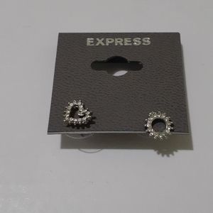 Crystal Heart and Circle Earring (NWT)